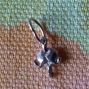 14k gold Laurie Fleming teeny tiny micro Bleeding Heart Charm